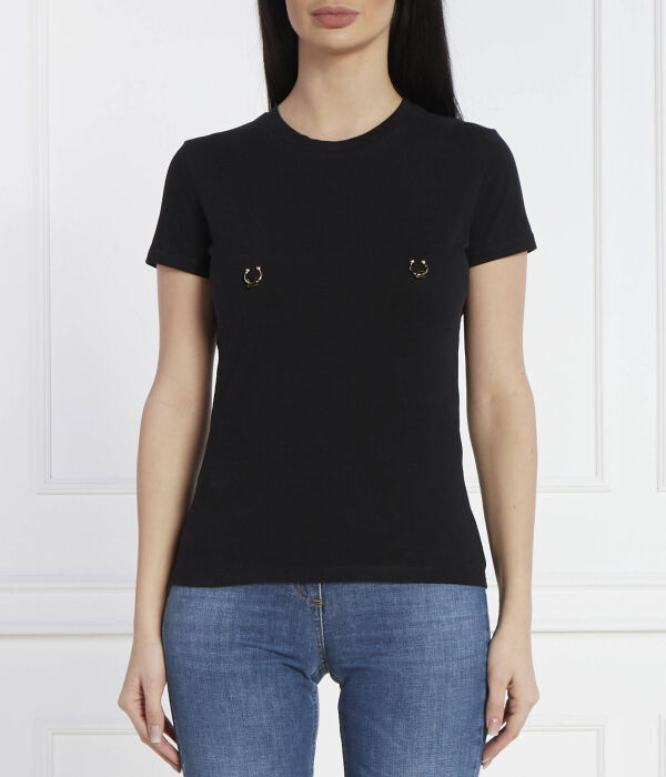 

Футболка женская Elisabetta Franchi с пирсингом, черный