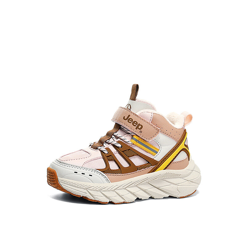 Кроссовки Jeep Kids Lifestyle Shoes Kids Mid-top Pink/Yellow, желтый — фото 2