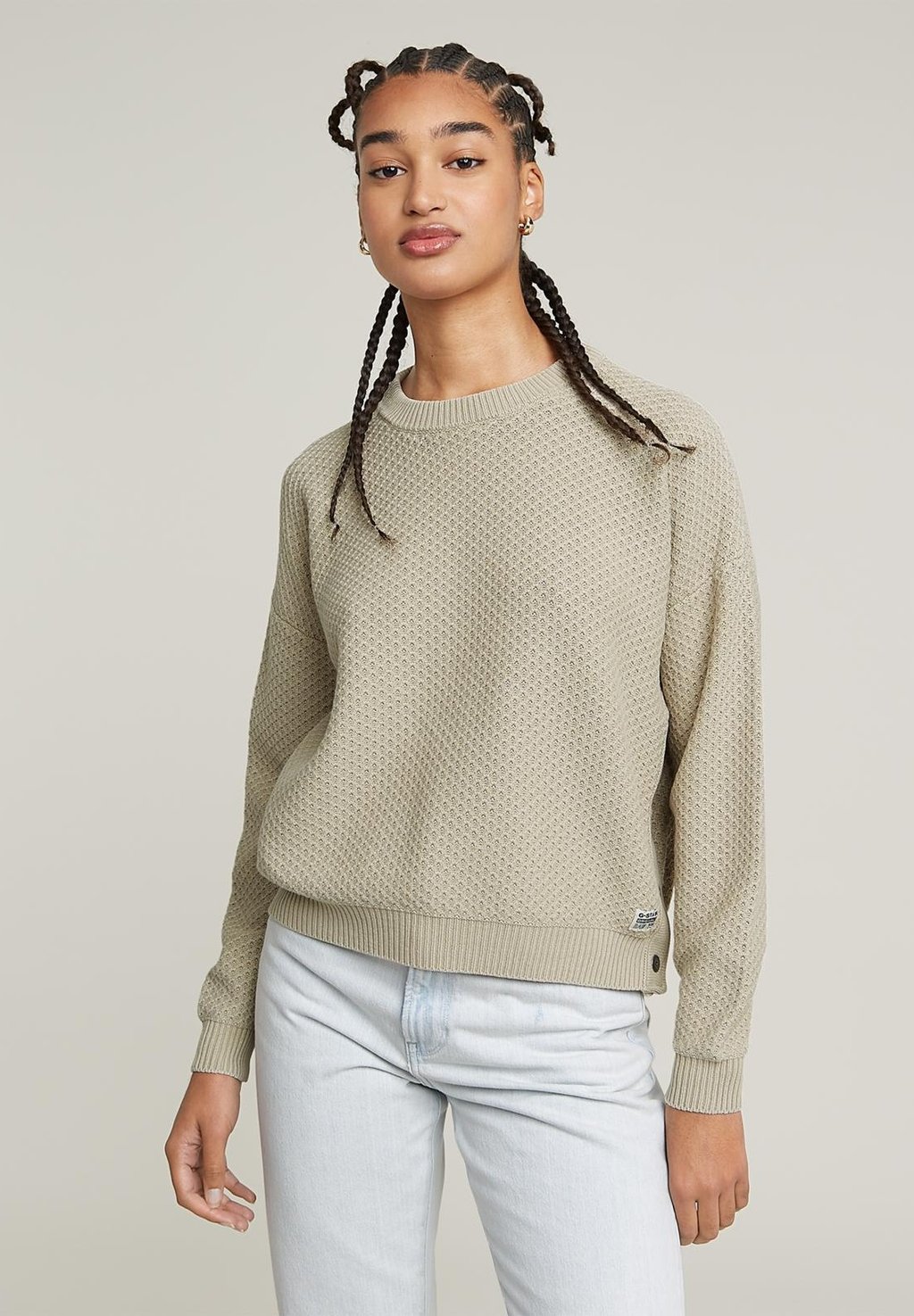 

Джемпер OVERDYED STRUCTURE G-STAR, бежевый