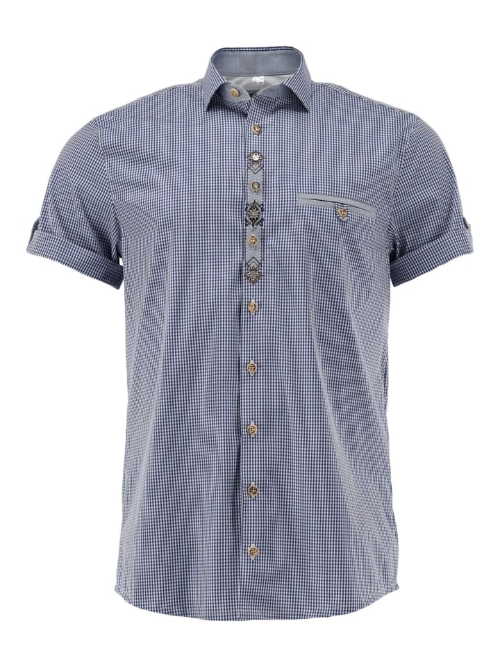 

Традиционная рубашка Закла цвета петролеум OS-Trachten