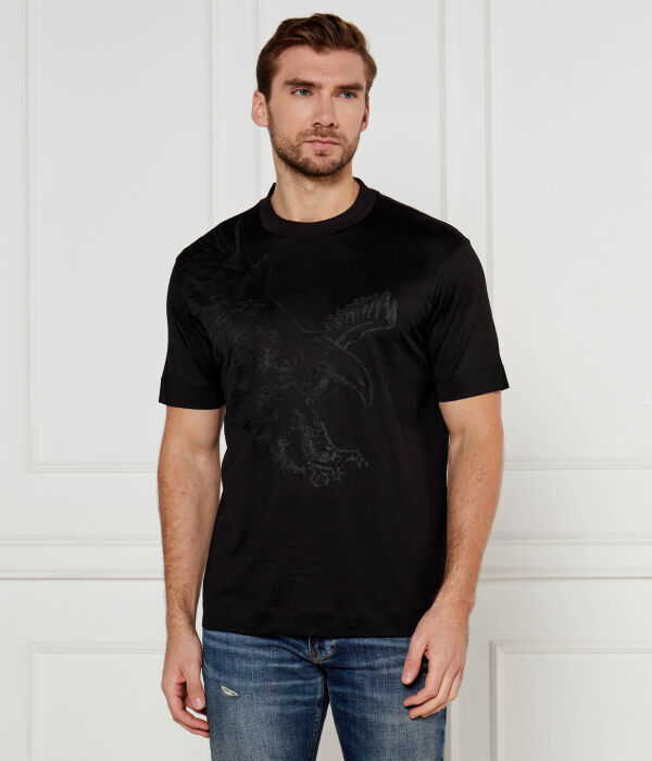 

Футболка Emporio Armani Regular Fit с короткими рукавами, черный