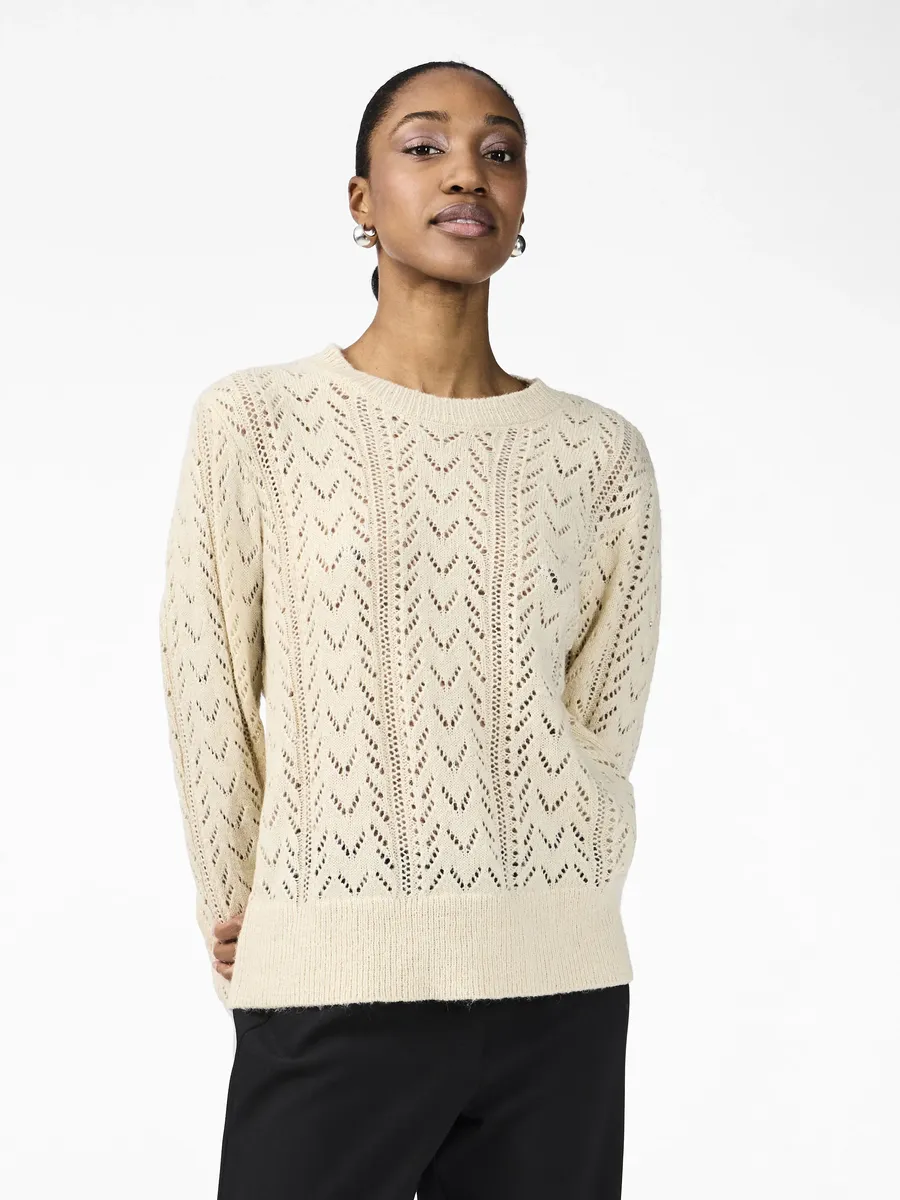 

Свитер с круглым вырезом Y.A.S "YASTELLA LS KNIT PULLOVER S. NOOS", цвет Birch