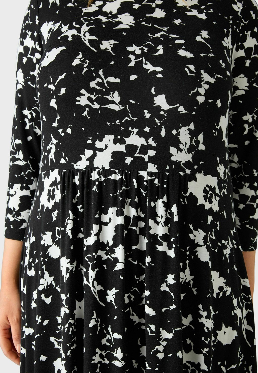 

Платье из джерси MONO FLORAL MIDI Live Unlimited London, черный