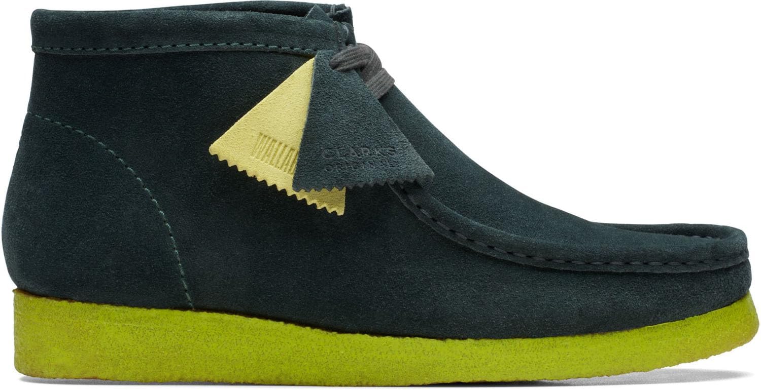 Мужские ботинки Clarks Wallabee Chukka, зеленый — фото 2
