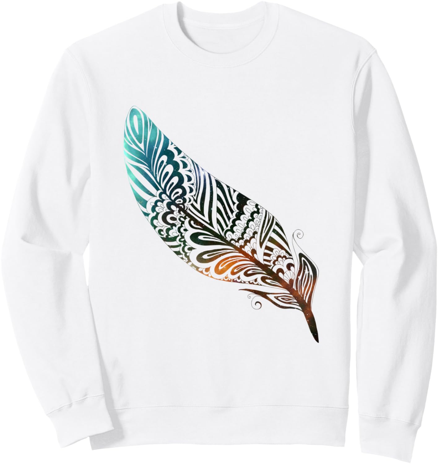 

Толстовка с изображением перьев коренных американцев, разноцветных звезд, космоса и галактики Southwest Native American Indian Art Tribe Feather