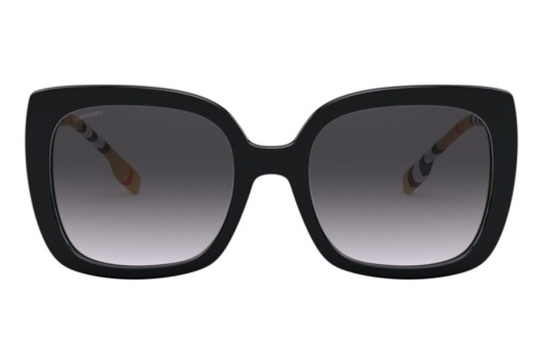 Burberry Солнцезащитные очки квадратной формы, Black, Asia Version BE4323 F — фото 3
