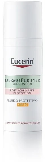 

Eucerin Dermopurifyer Protective Fluid Защищает от образования пятен постакне.