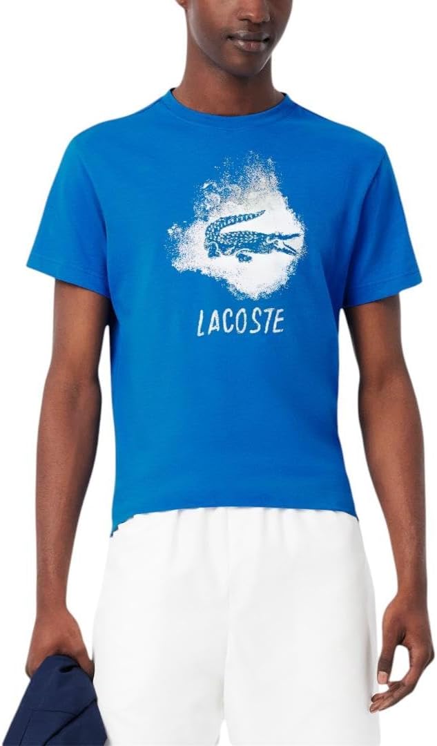 

Мужская спортивная футболка Lacoste Ultra Dry с графическим принтом, Gipsy Blue, Синий, Мужская спортивная футболка Lacoste Ultra Dry с графическим принтом, Gipsy Blue