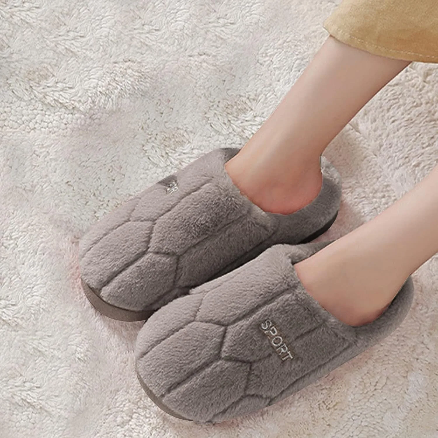 Мужские деловые туфли Generic 39 Женские тапочки мужские Мужские домашние тапочки 47 Generisch, коричневый — фото 3