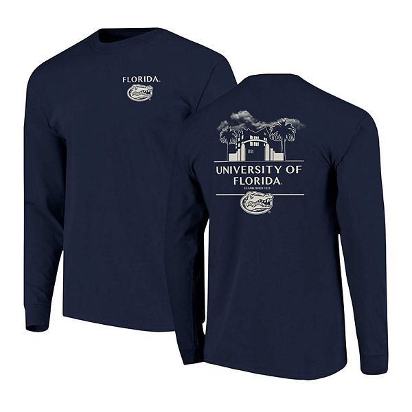 

Мужская футболка с длинным рукавом Florida Gators Comfort Colors Campus Nights в темно-синем цвете Image One