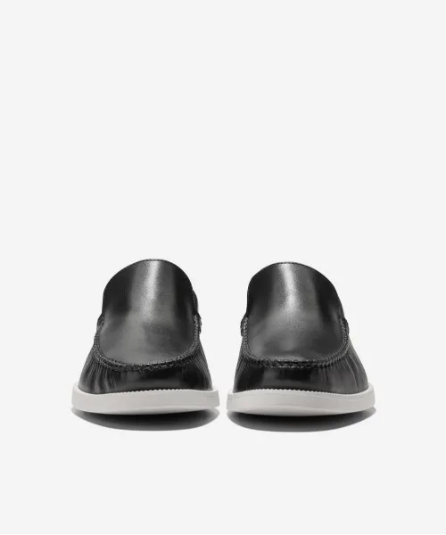 Мужские лоферы из натуральной кожи American Classics Hampton COLE HAAN чёрные — фото 3