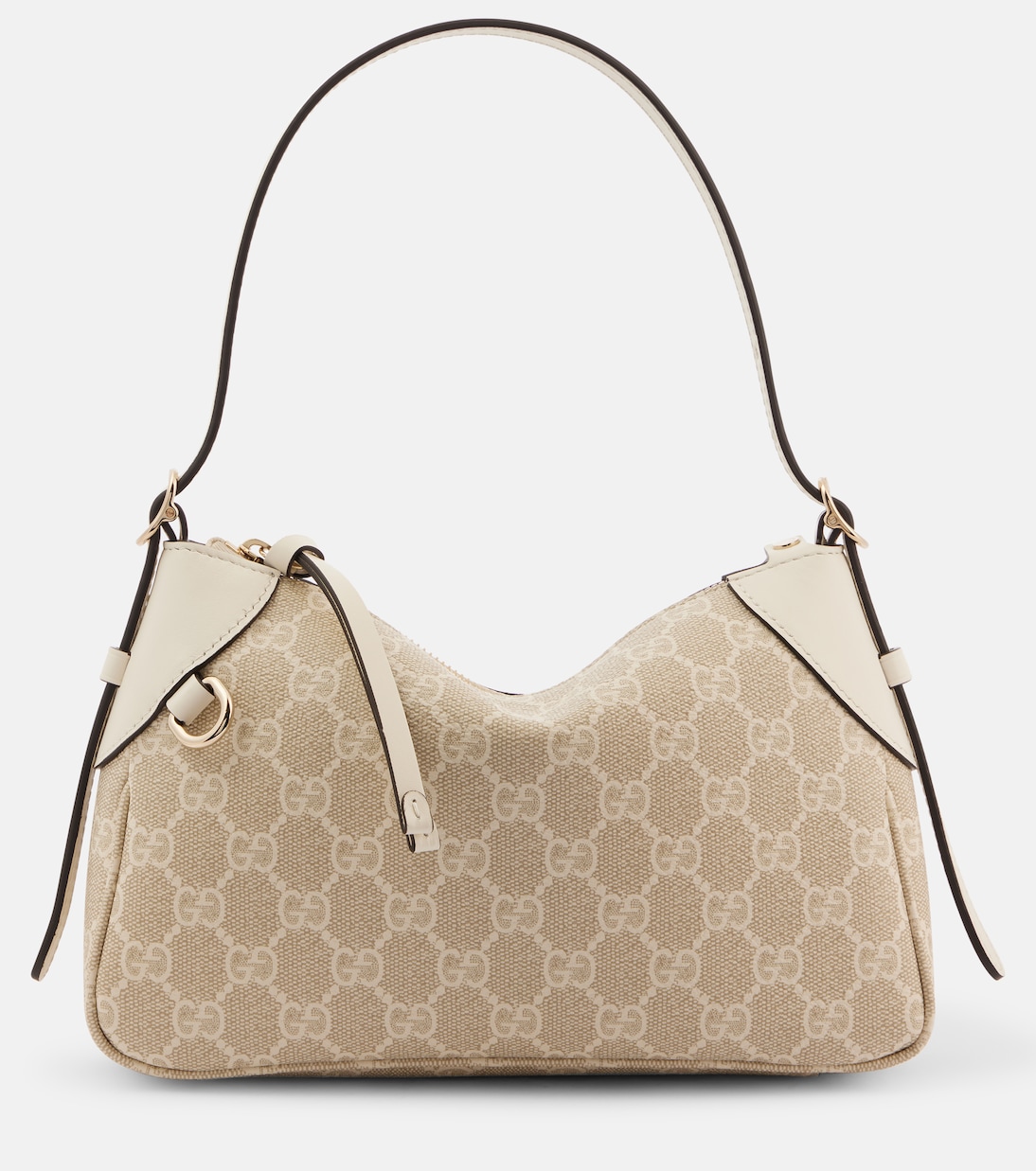 

GG Emblem Маленькая сумка через плечо Gucci, Beige M.Wh/Dus.W/Vrv