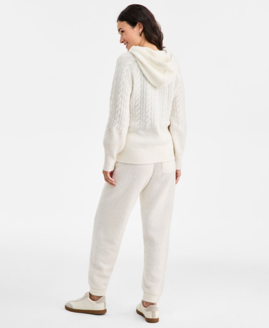 Женские уютные спортивные брюки-свитер, эксклюзивно от Macy's On 34th, Winter Ivory — фото 2