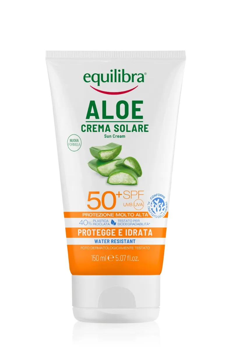 

Equilibra Aloe Sun Cream Spf 50 + 150 мл Высокая защита от солнца