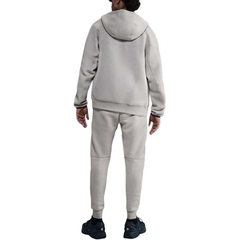 Толстовка Tottenham Hotspur Tech Windrunner мужская флисовая футбольная с полной молнией Nike, светло-iron ore/binary синий — фото 3