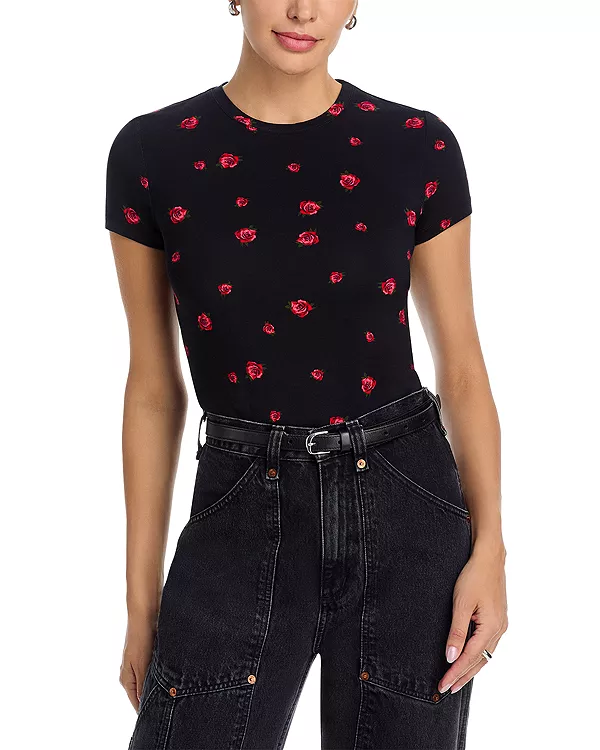

Футболка Ressi rose L'Agence, черный