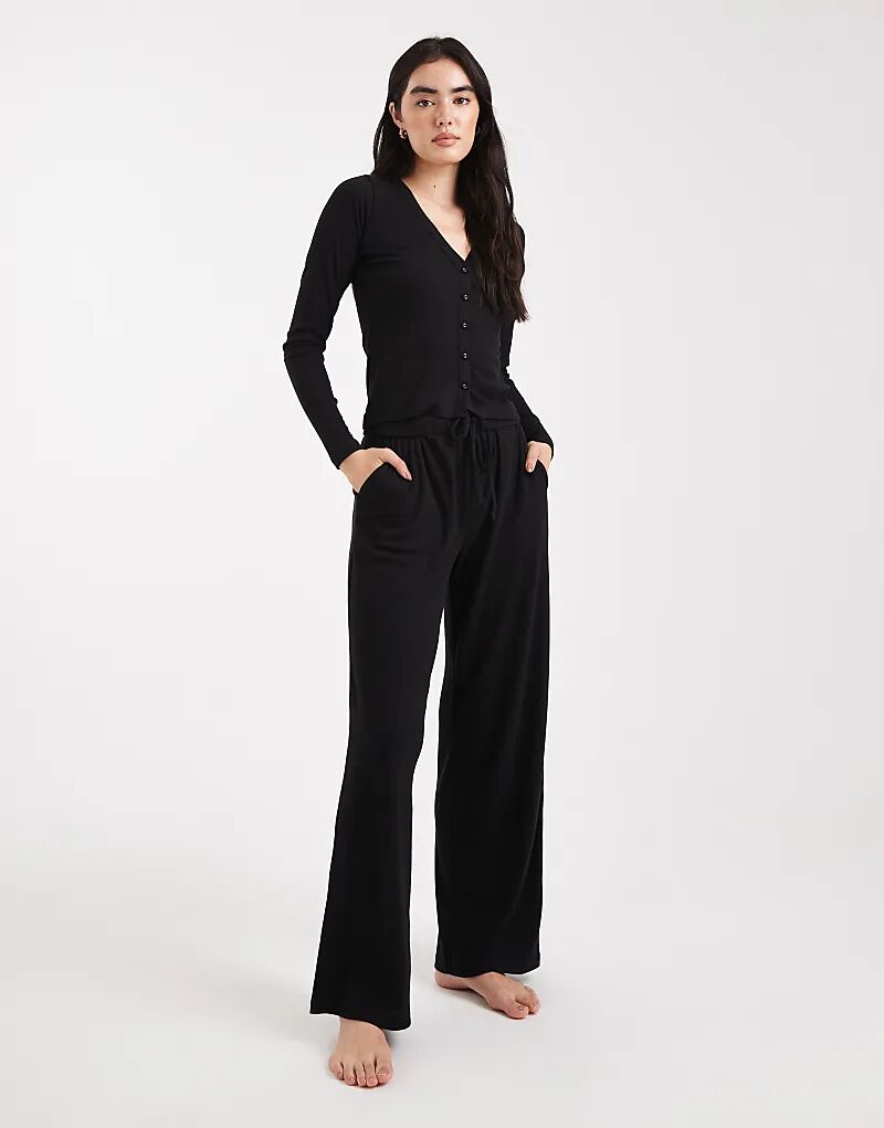 

Супермягкая пижама на пуговицах Brave Soul черного цвета