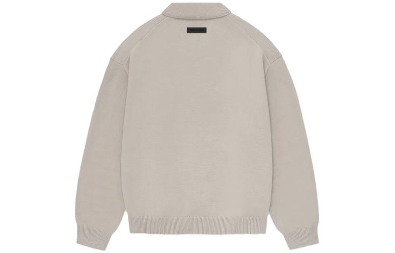 Вязаный поло Fear Of God Essentials, Дымчато-серый/Серебристо-серый — фото 3