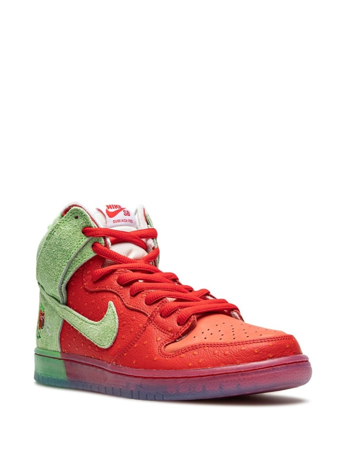 Кроссовки SB Dunk High Strawberry Cough Nike, красный — фото 2