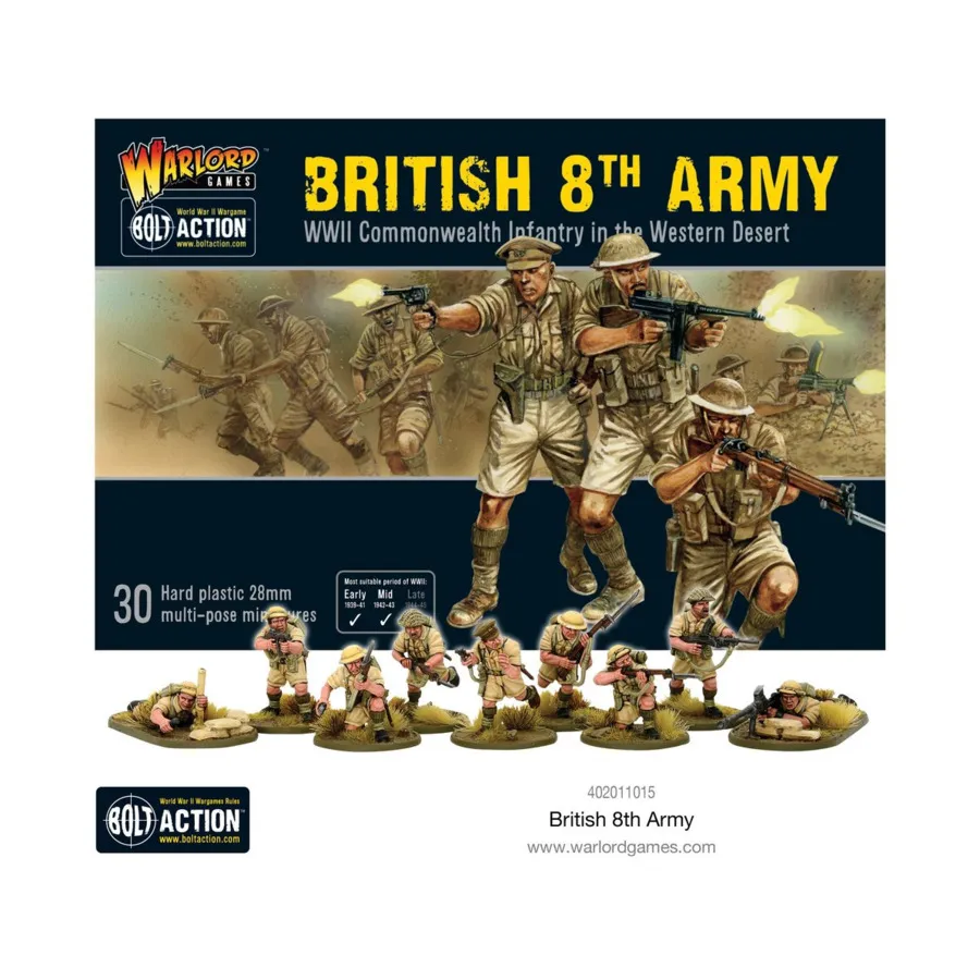

Британская 8-я армия, Bolt Action - British Army - British 8th Army (28mm)