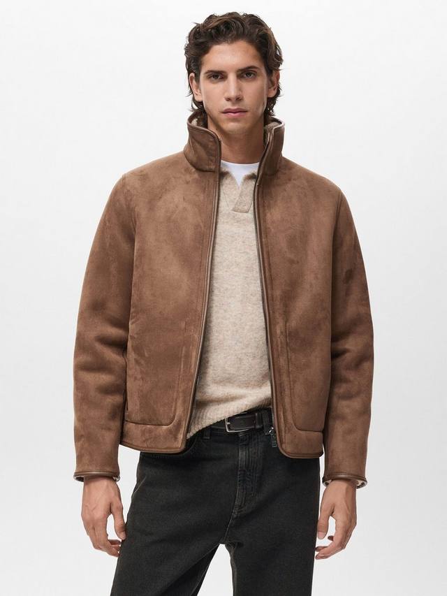 

Куртка Viggo из искусственной замши Mango, Dark Brown