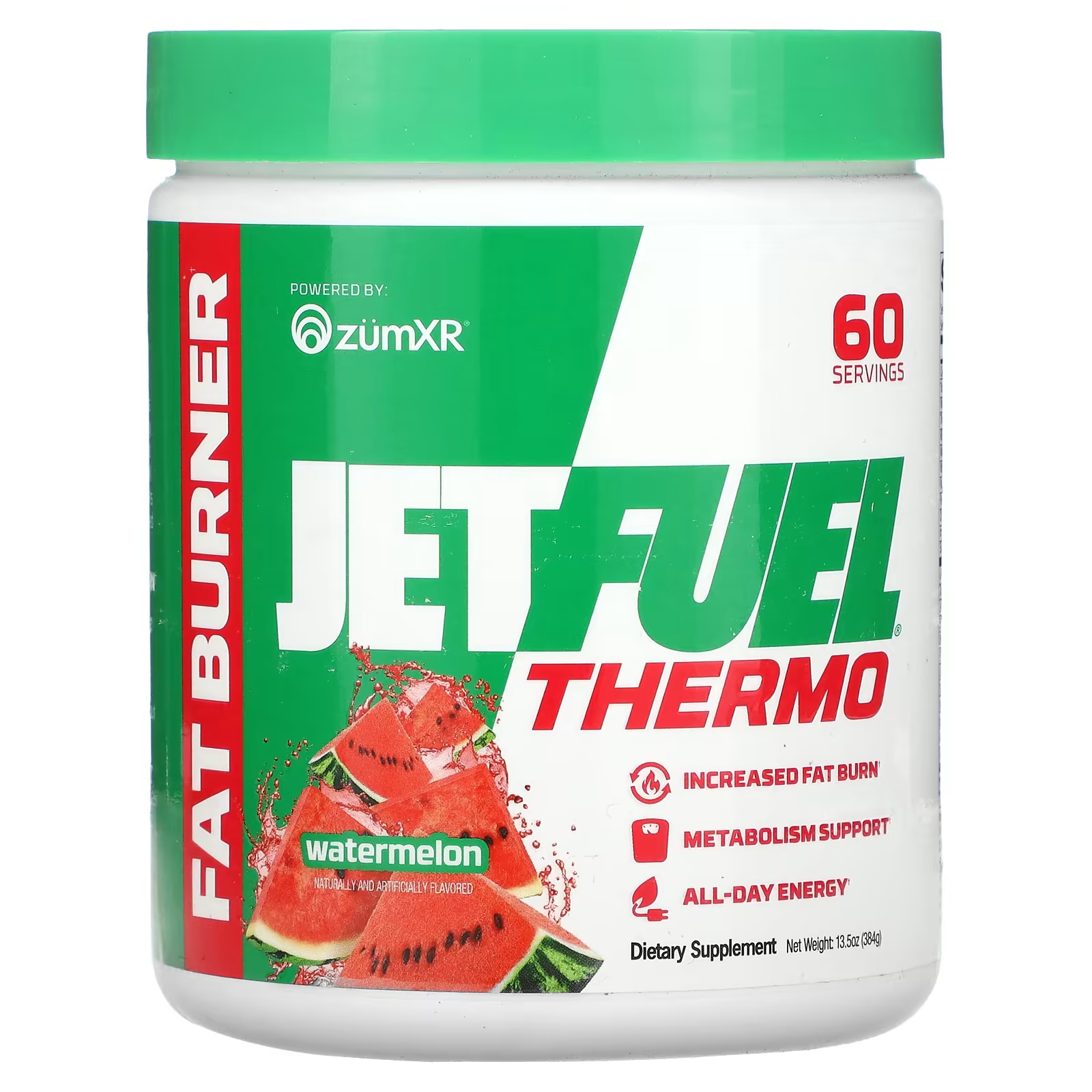 

GAT JetFuel Thermo сжигатель жира, арбуз, 13,5 унций (384 г)