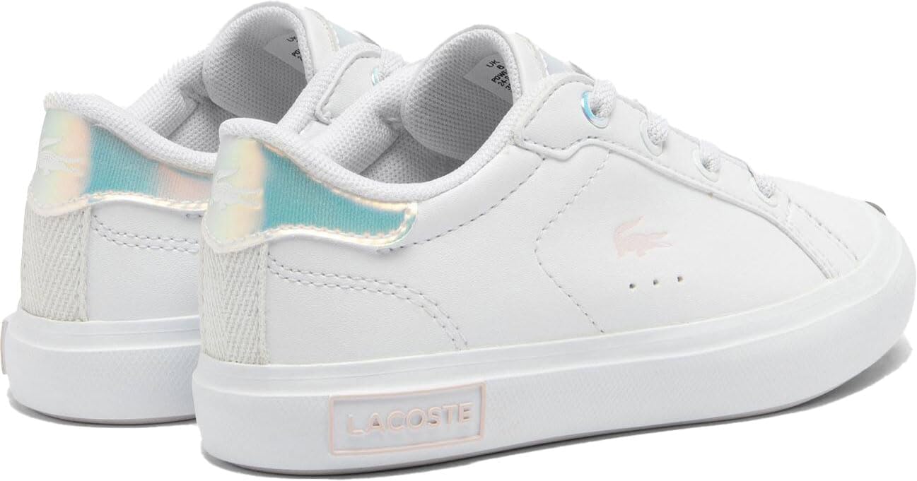 Laceste детские кроссовки Powercourt для мальчиков Lacoste, White & Light Pink — фото 2
