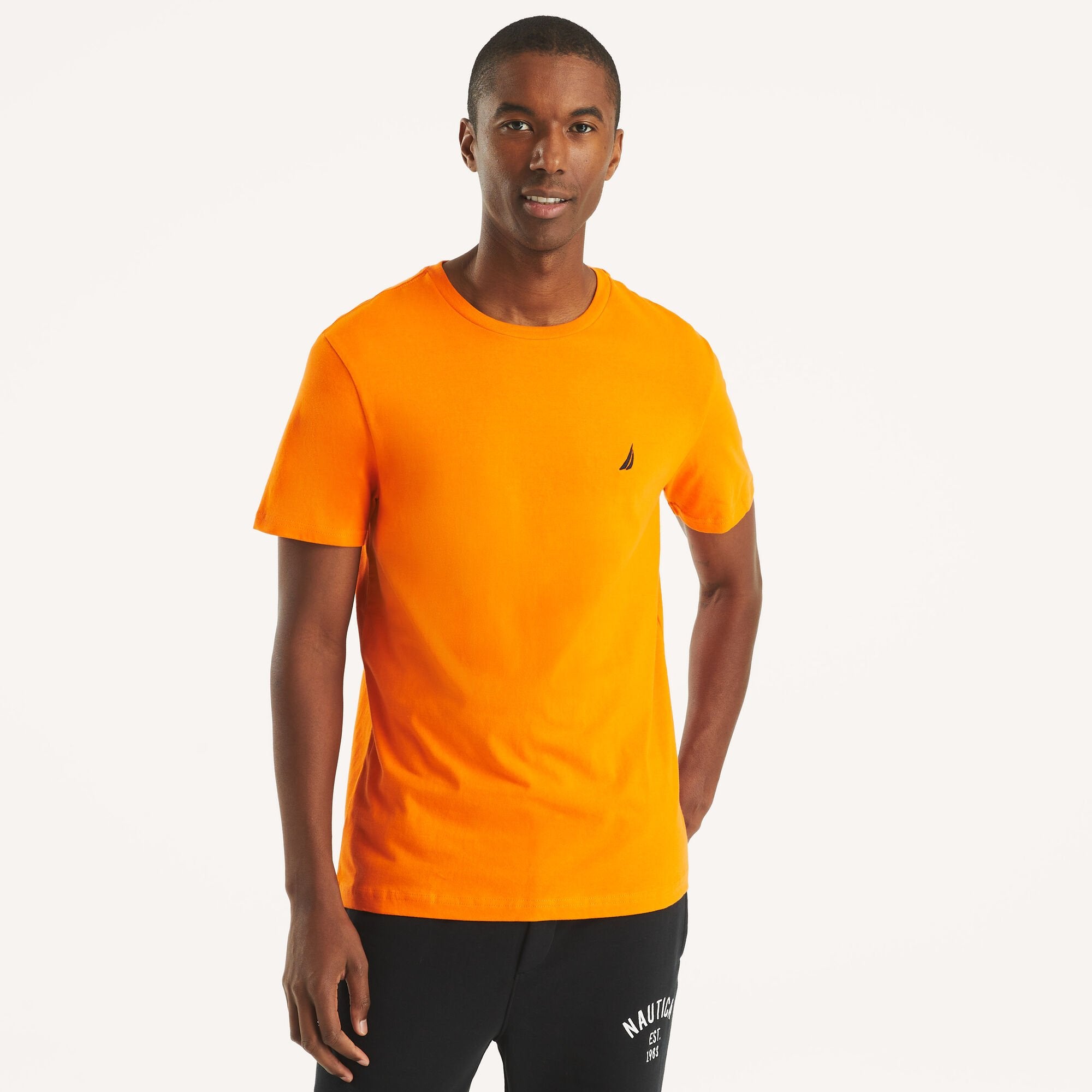 

Футболка мужская Nautica Solid с круглым вырезом, цвет coastguard orange