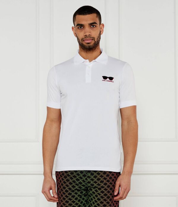 

Рубашка поло Regular fit Karl Lagerfeld, белый