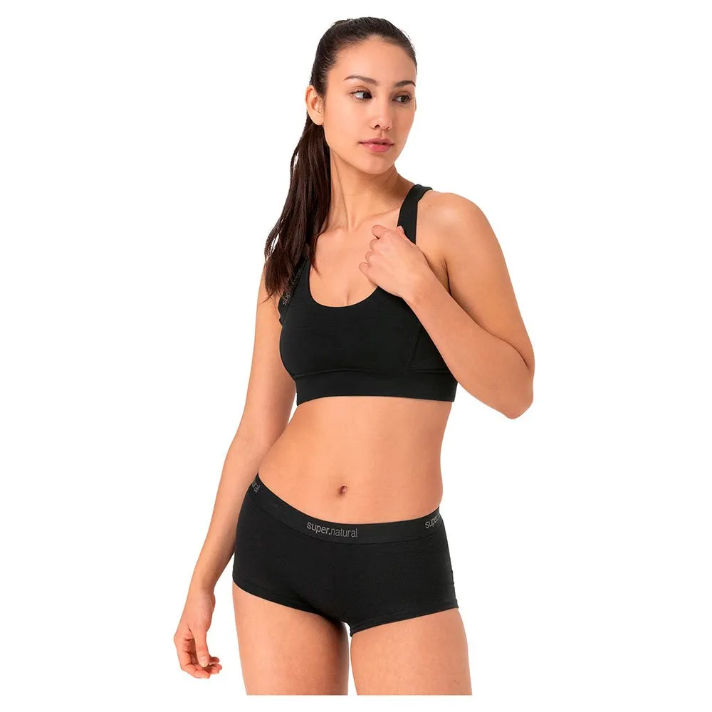 

Спортивный бюстгальтер Super.natural Rubberribbra, черный