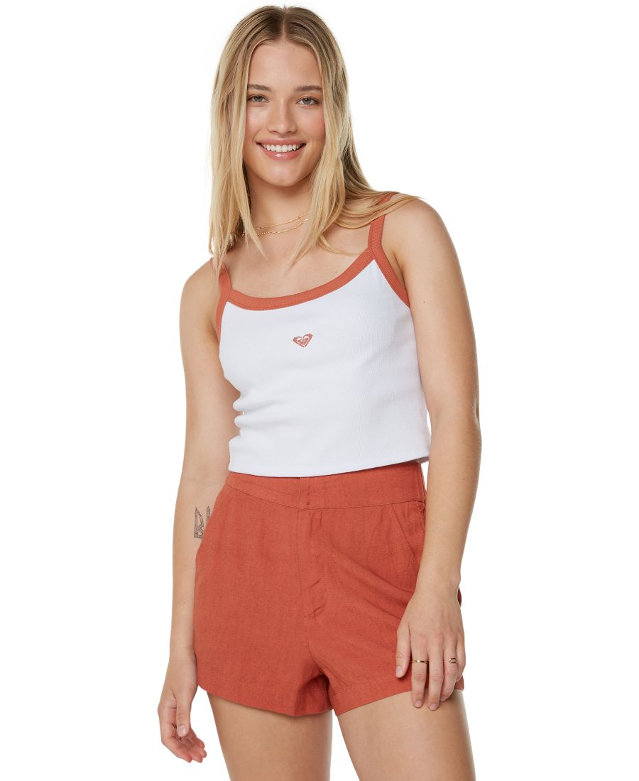 

Укороченный топ без рукавов Sand Bar для подростков Roxy, Aragon Heart Embroidery