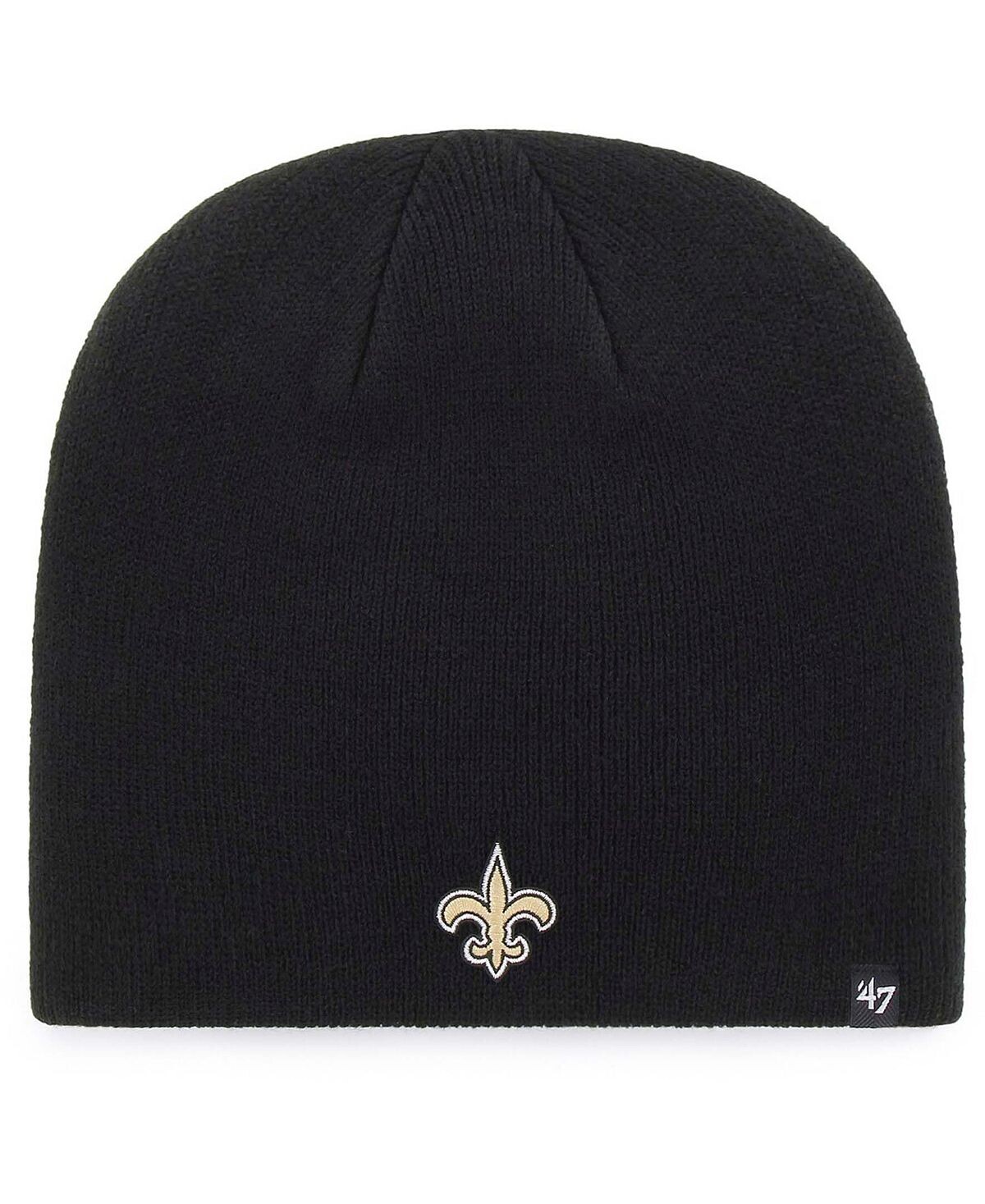 

Мужская черная вязаная шапка с логотипом New Orleans Saints Primary '47 Brand