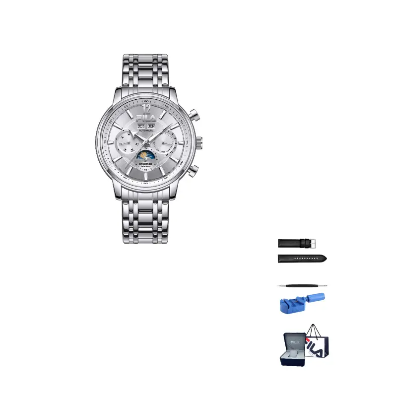 

FILA Классическая коллекция наручные часы с вечным календарем механический механизм циферблат Black мужские часы