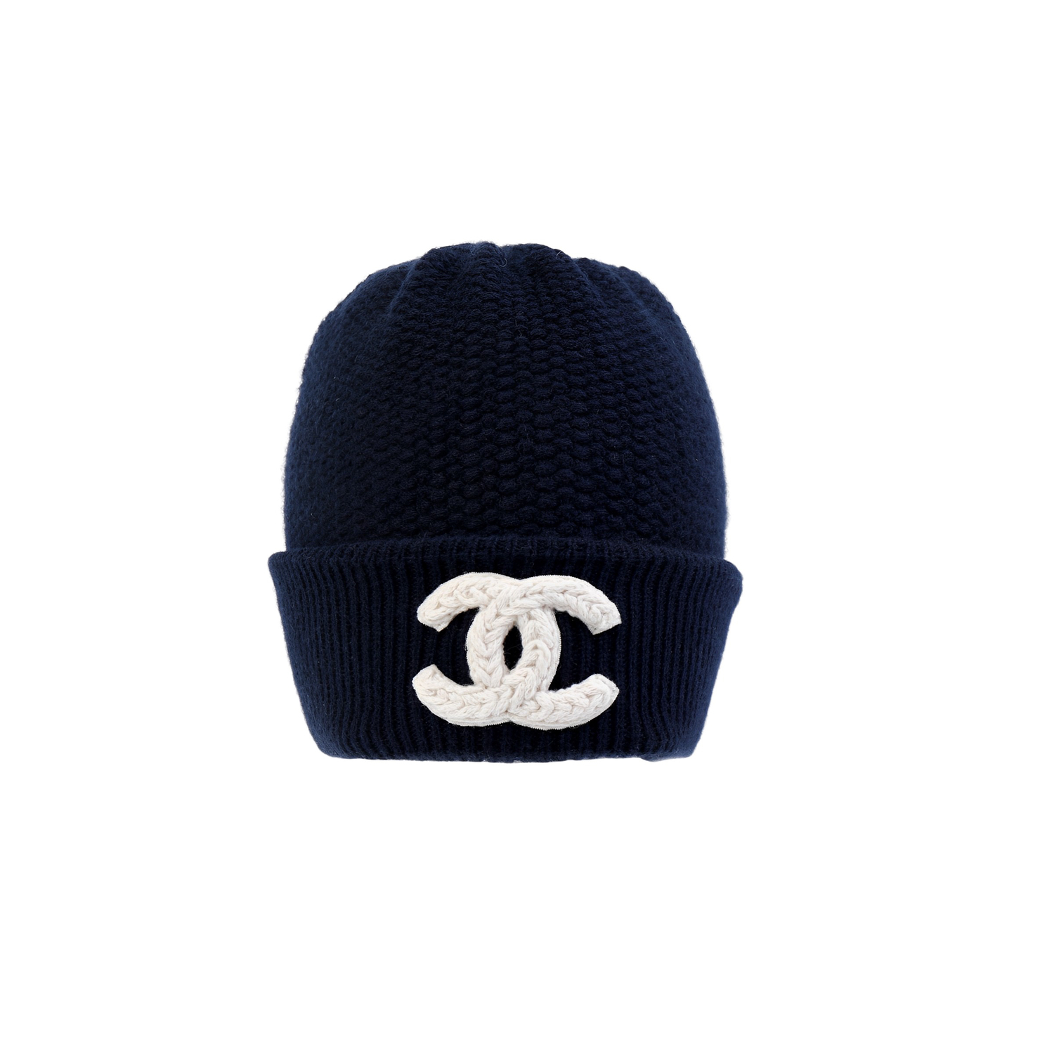 

Шапка из кашемира унисекс синяя CHANEL