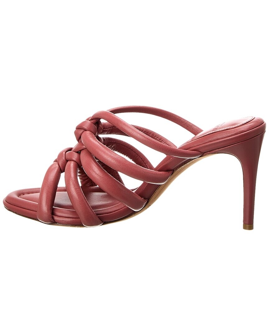 Кожаные сандалии Alexandre Birman Maeva 85, оранжевый — фото 4