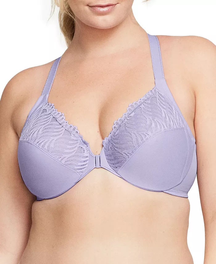 

Женский бюстгальтер Wonder Wire Front Close T-Back 1246 плюс-сайз Glamorise, фиолетовый