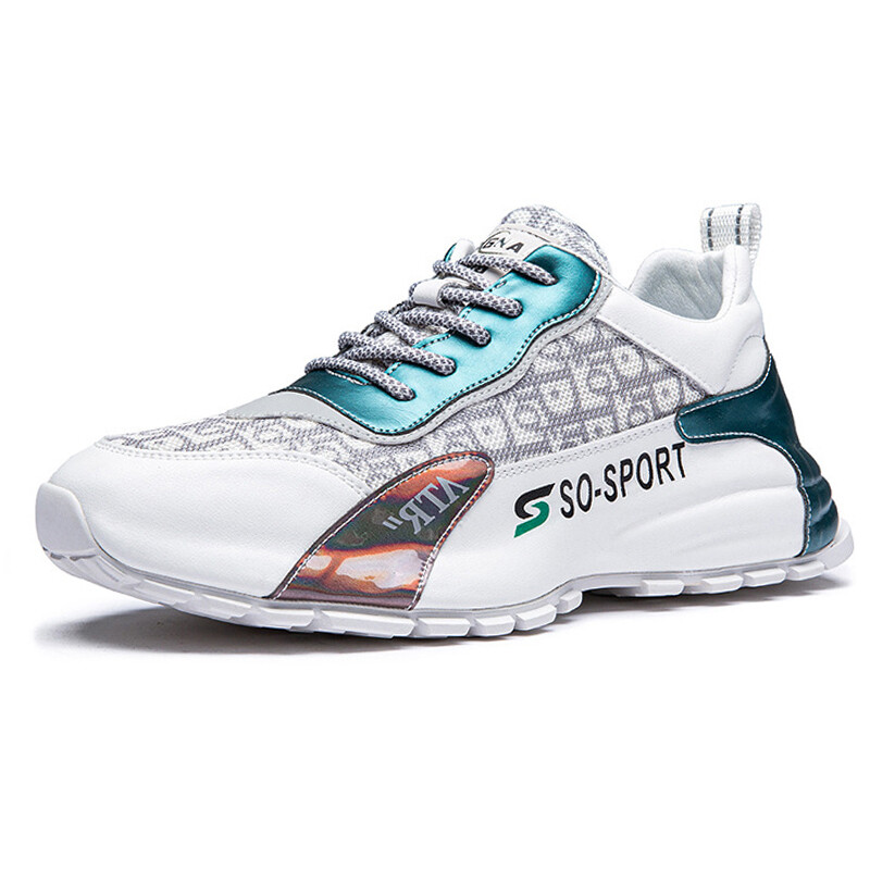 Кроссовки мужские Lifestyle Shoes Men Low-Top Devanro, белый/синий — фото 2