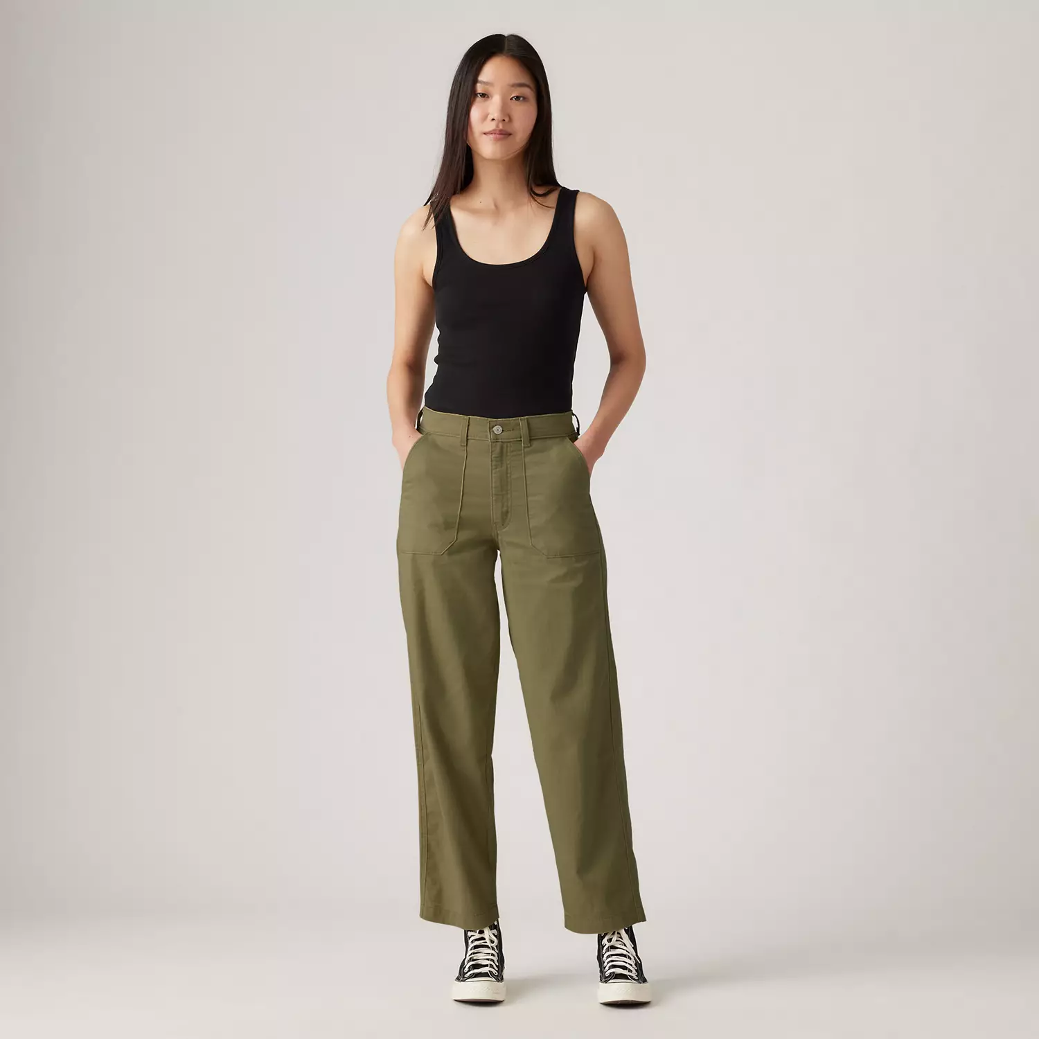

Женские брюки Utility Levi's, цвет Olive Night - Green
