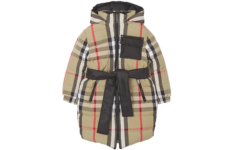 

Детский пуховик Burberry, цвет Khaki