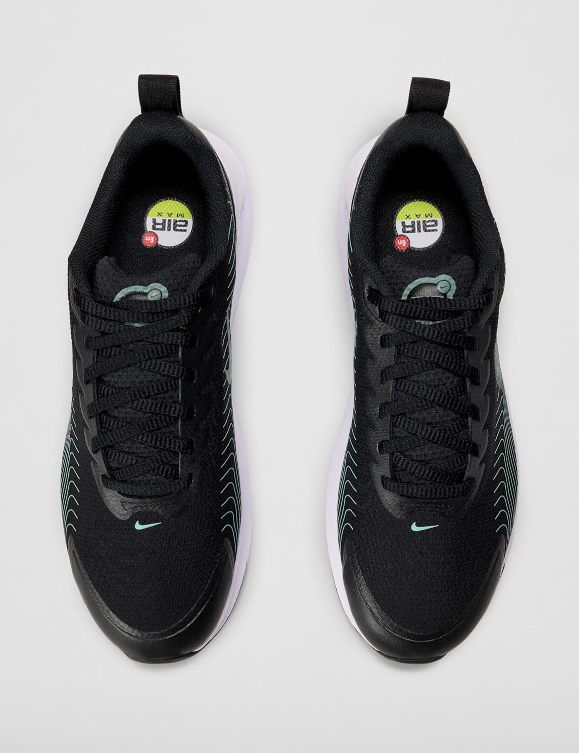 Мужские кроссовки Nike Air Max Nuaxis, черный/зеленый — фото 4