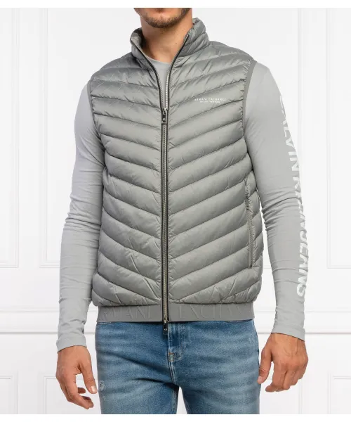 

Пуховик без рукавов Regular fit Armani Exchange, серый