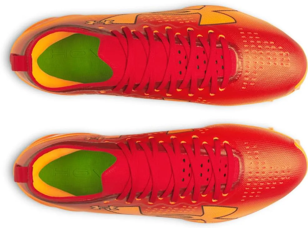 Футбольные бутсы Under Armour Blur Pro для мужчин, красный/оранжевый — фото 4