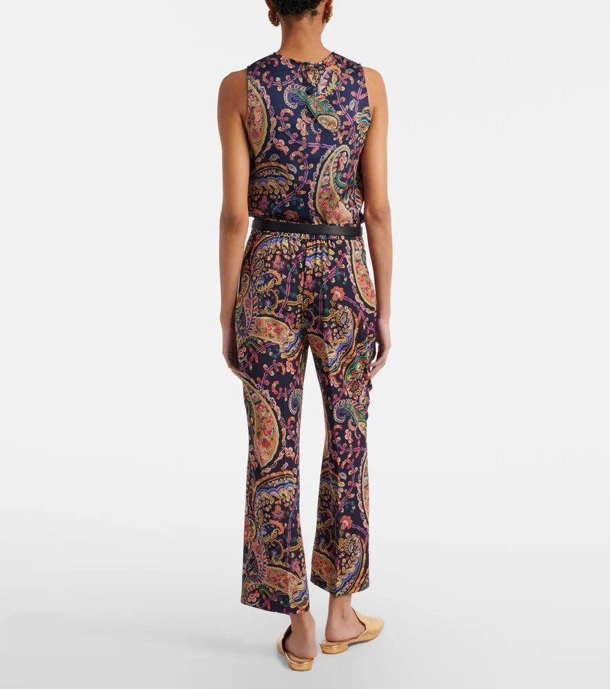 Прямые брюки с узором «пейсли» Etro, мультиколор — фото 3
