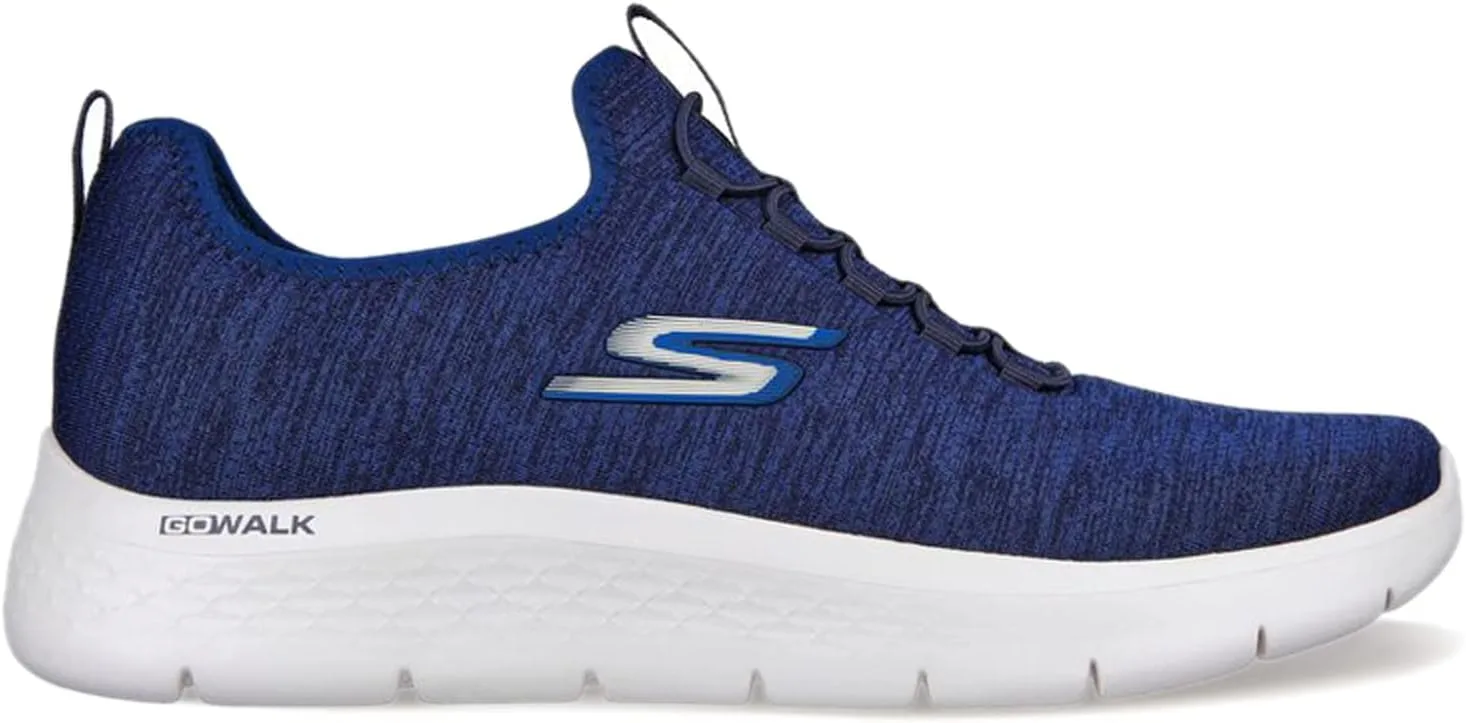 Мужские спортивные кроссовки Skechers Gowalk Flex с воздушной подушкой без шнурков, темно-синий — фото 4