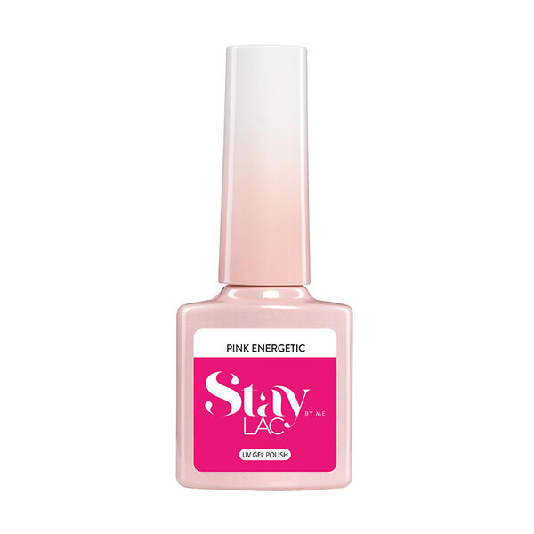

Гибридный лак для ногтей розовый энергичный, 5 мл Staylac, цвет pink energetic