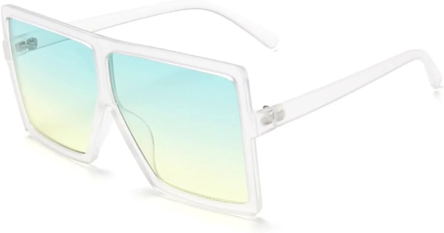 

Модные солнцезащитные очки в крупной оправе для мужчин и женщин, в стиле ретро, ​​квадратной формы, для отдыха и пляжа (Цвет: J, Размер: Средний) MTZJH, One Color