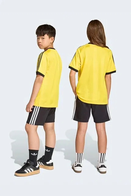 Шорты детские из эластичной ткани Adidas Originals, черный — фото 3