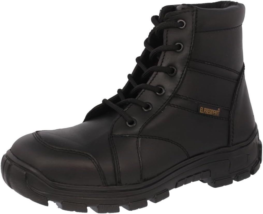 

Мужские черные тактические ботинки Texas Legacy для улицы из кожи с мягким носком на шнуровке