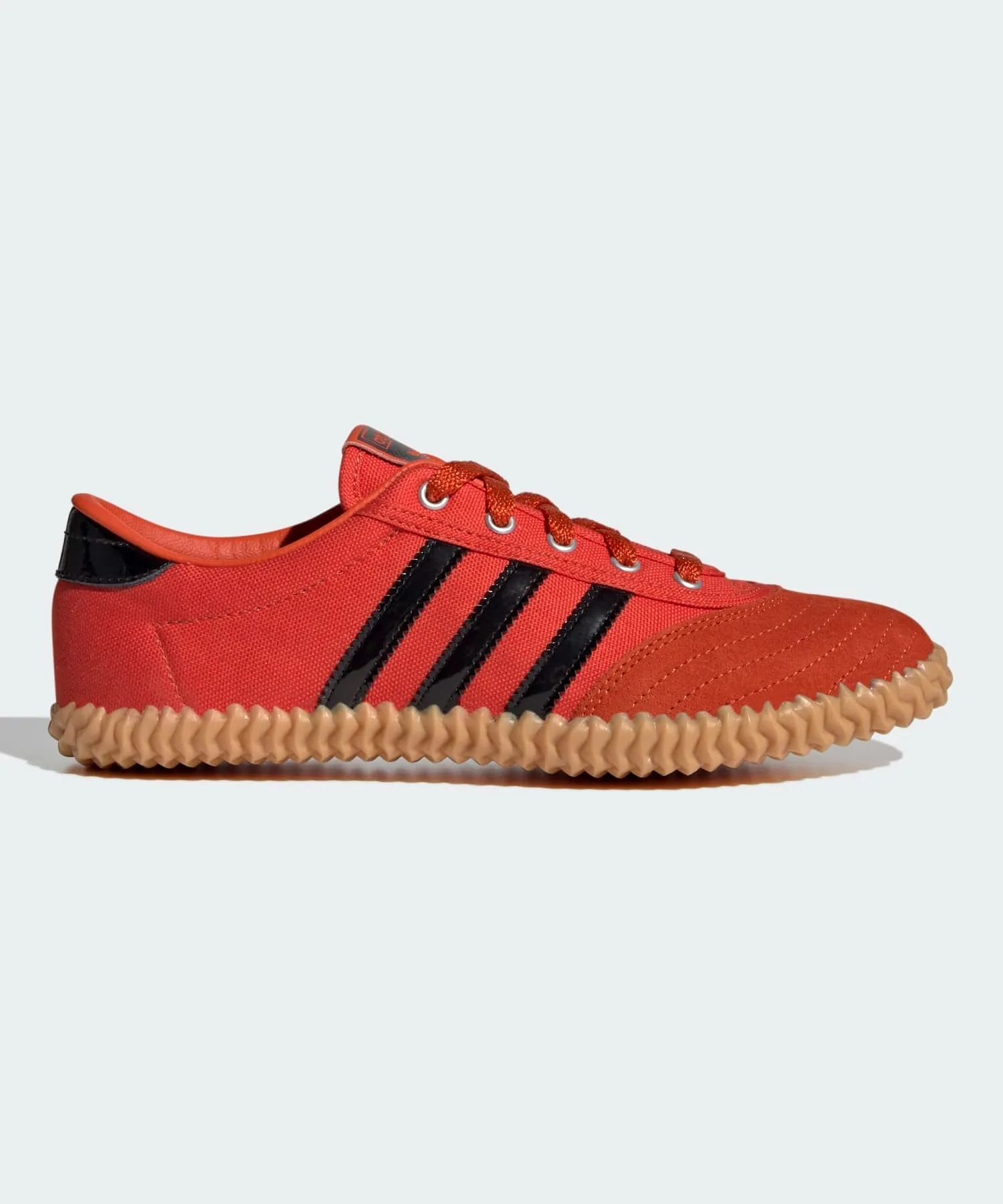 Унисекс кеды из текстиля и кожи adidas VOLLEY PLIMSOLE оранжевые