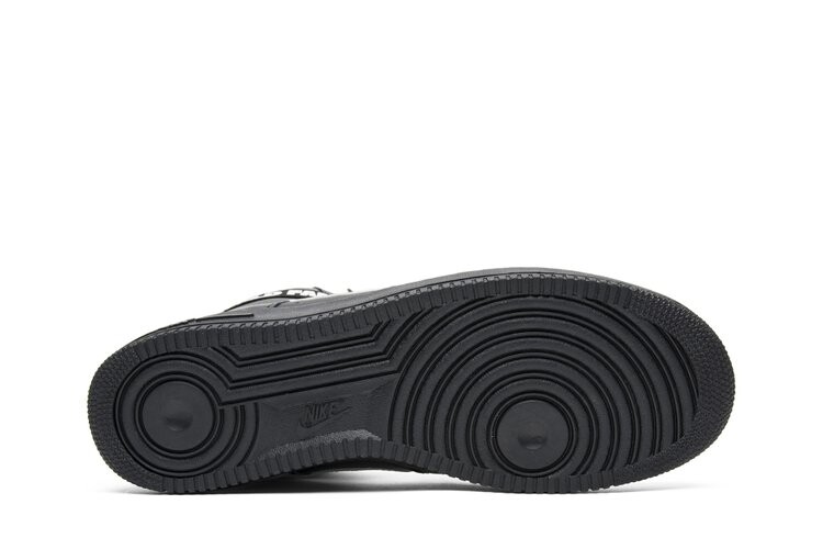 Кроссовки Nike Supreme x Air Force 1 High SP 'Black', черный — фото 4